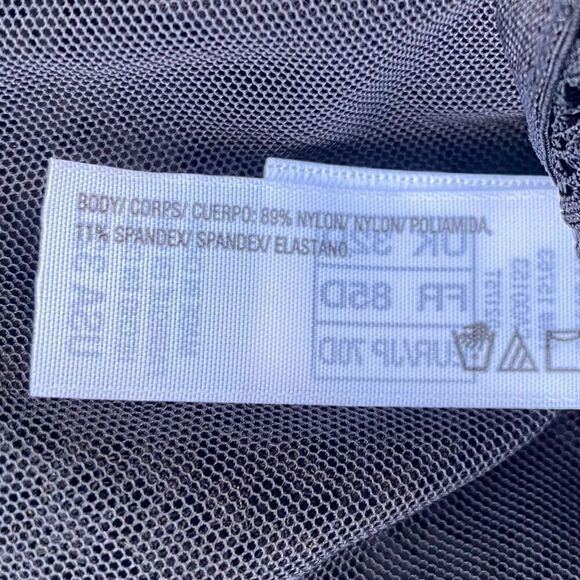 DKNY Black Modern Lace Sheer Demi Bra. Size 32D. NWT - Picture 12 of 12